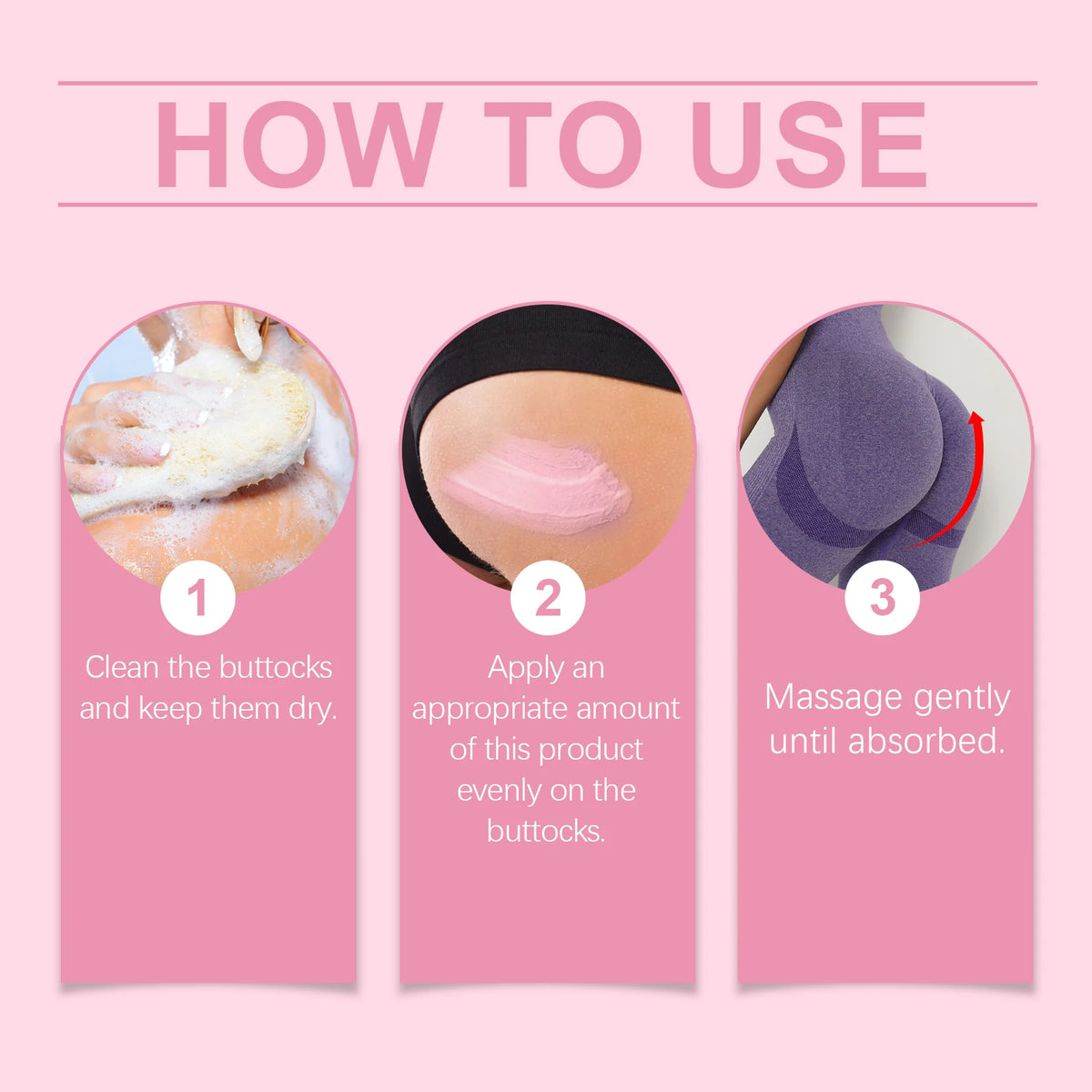 B-TIGHT Lift & Firm Booty Mask, Butt & Thighs Firming Cream with Caffeine & Brazilian Peppertree Extract, Helps Smooth Skin Texture, Body Skincare, Ideal Birthday Beauty Gift for Women
