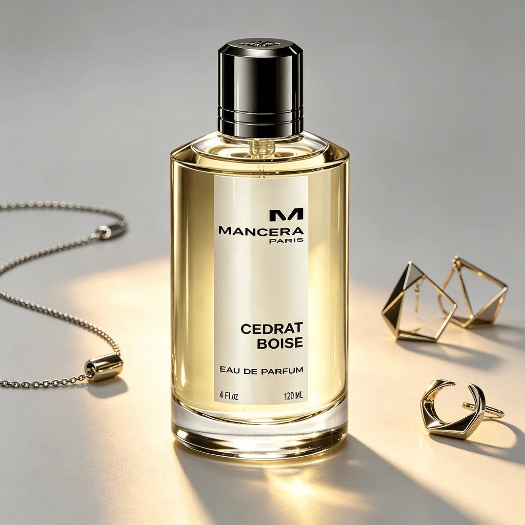 Mancera Paris Cedrat Boise Eau De Parfum 120ml Long Lasting Fresh Citrus Cedar Woody Spicy Fragrance Men Perfume Transparent Octagonal Bottle Elegant Masculine Scent Business Daily Holiday Gift for Him