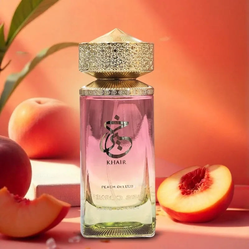 Unisex Eau De Parfum Paris Corner Khaire Peach Sweet & Sensual Perfume Notes of Peach Ginger & Musk for Men & Women