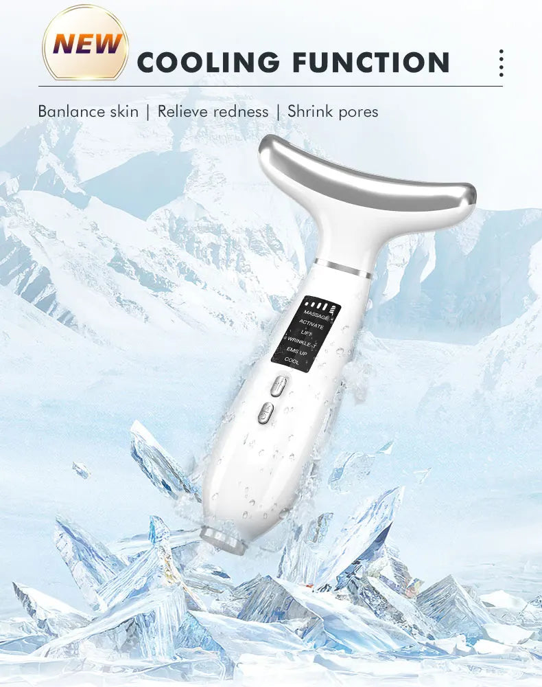 Hot Cold Neck Face Beauty Device Facial Lifting Machine Face Massager Reduce Double Chin Face Sculpting Skin Care Beauty Tools