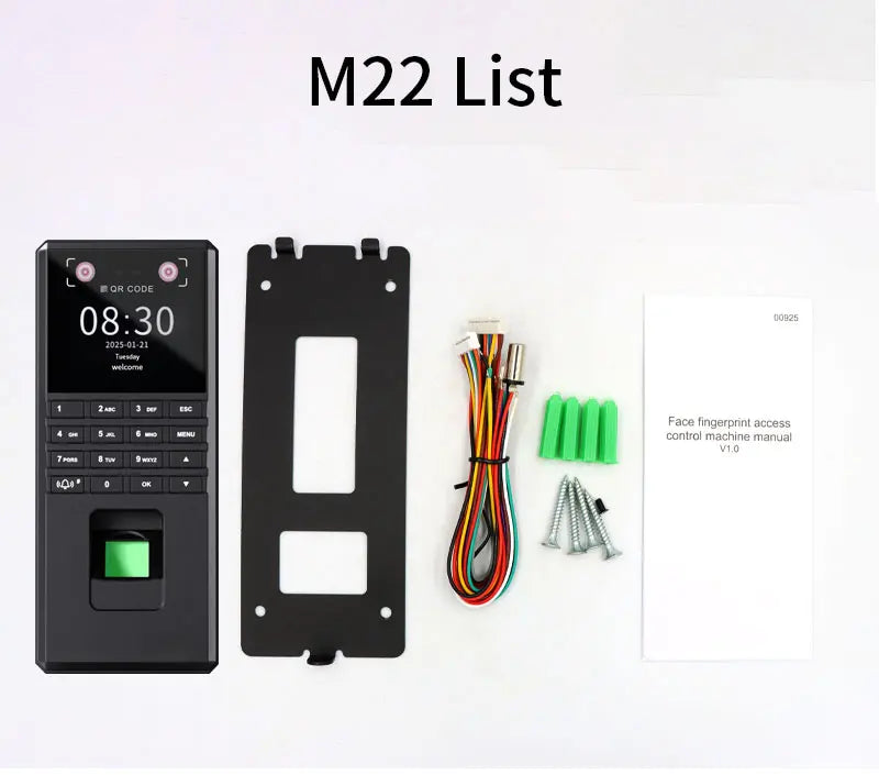 Palm Vein Face Fingerprint Recognition Attendance Machine Mobile APP QR Code Check-In Password Time Clock Access Control System