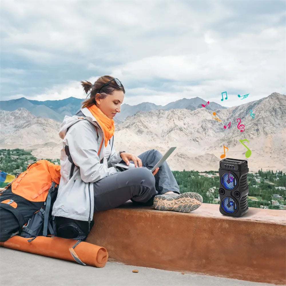 1000W Portable Bluetooth Outdoor Speaker Music Stereo Subwoofer Bass USB Power Supply For Dancing Party Family Karaoke Speaker