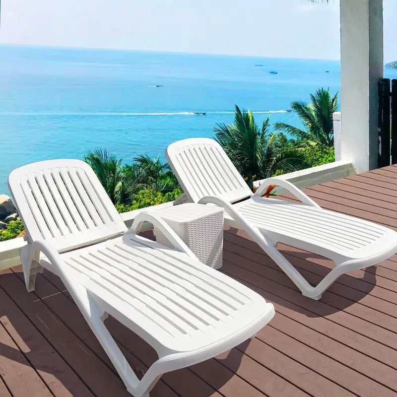 Outdoor Pool Chaise Lounges Hot Spring Hammam Bathroom Plastic Leisure Beds Beach Amusement Park Hotel Lounges