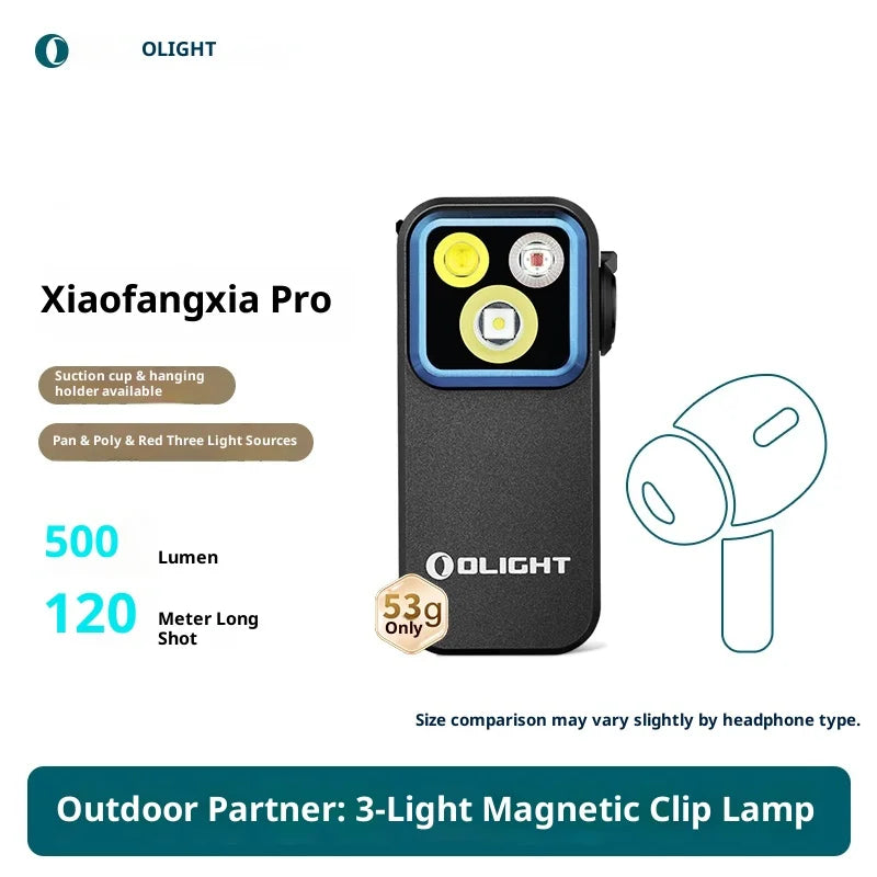 Olight Oclip Pro Outdoor Flashlight Portable Strong Light Camping Torch Long Range Rechargeable 500LM Aluminum Alloy Flashlight