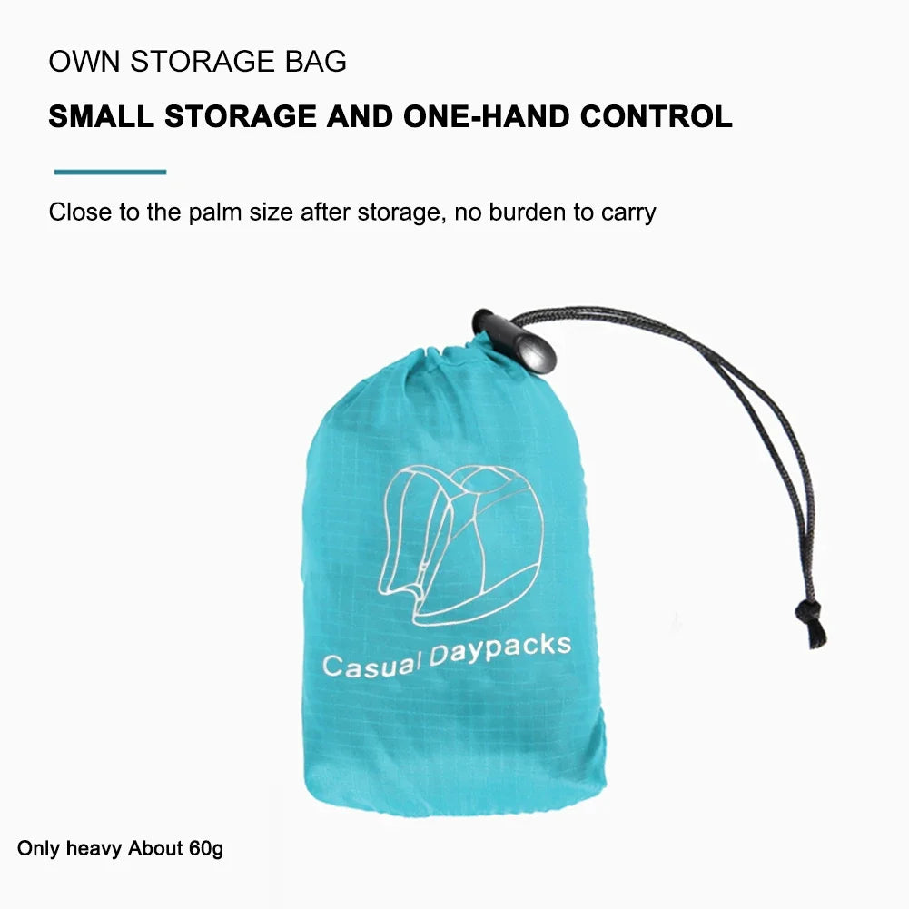 Outdoor Hiking Bag Lightweight Packable Backpack Foldable ultralight Travel Daypack Bag Waterproof Folding Pack for Women Men