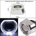 100W 2.5 Inch Bi LED Projector H7 H4 9005 9006 Angel Eyes Hyperboloid Lenses For Headlight 11130LUX Car Lights Car Accessories