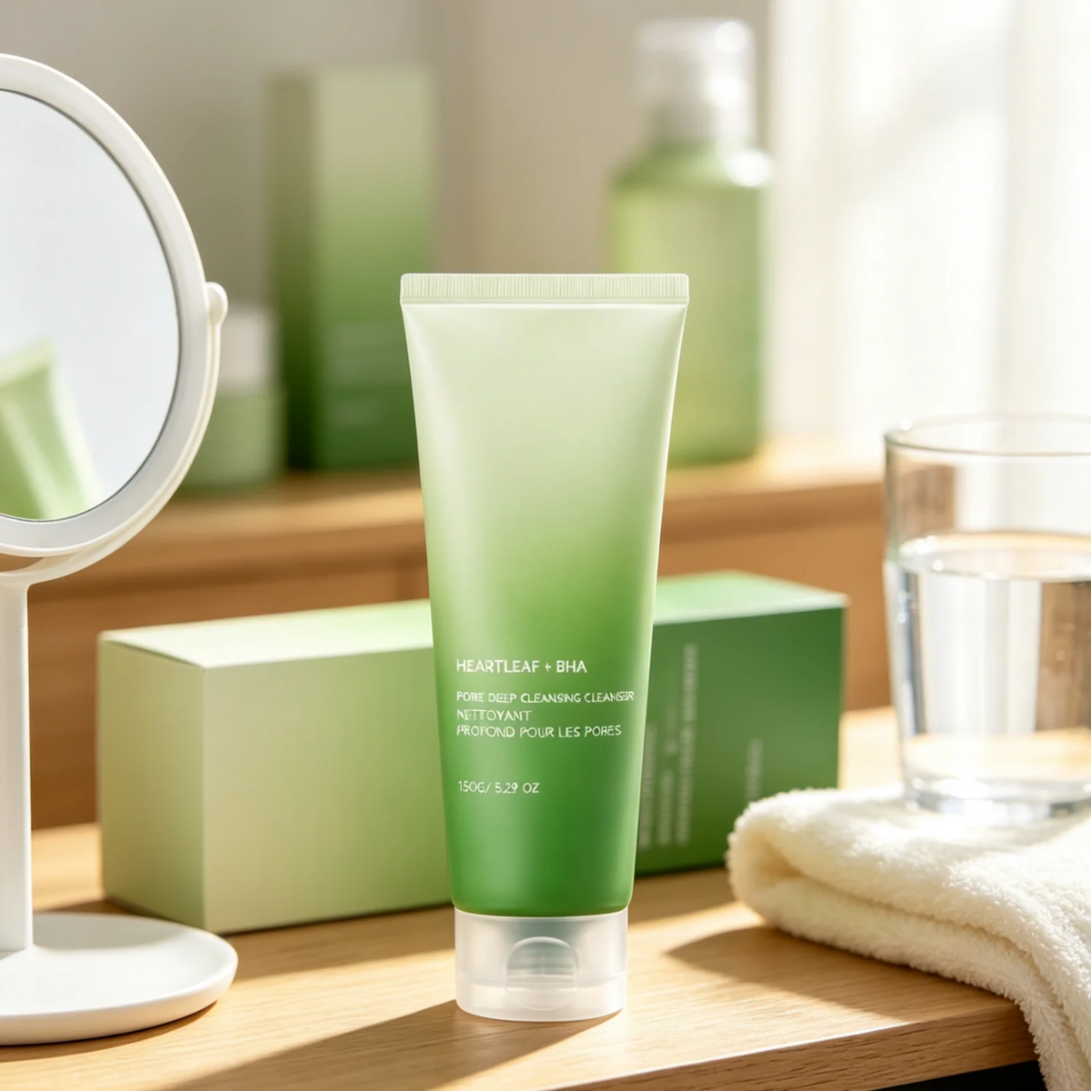 Facial Cleanser Deep Pore Cleansing Soothing Skin Nourishing Oil Control Refreshing Rich Creamy Foam Mild Formula Face Wash 150g