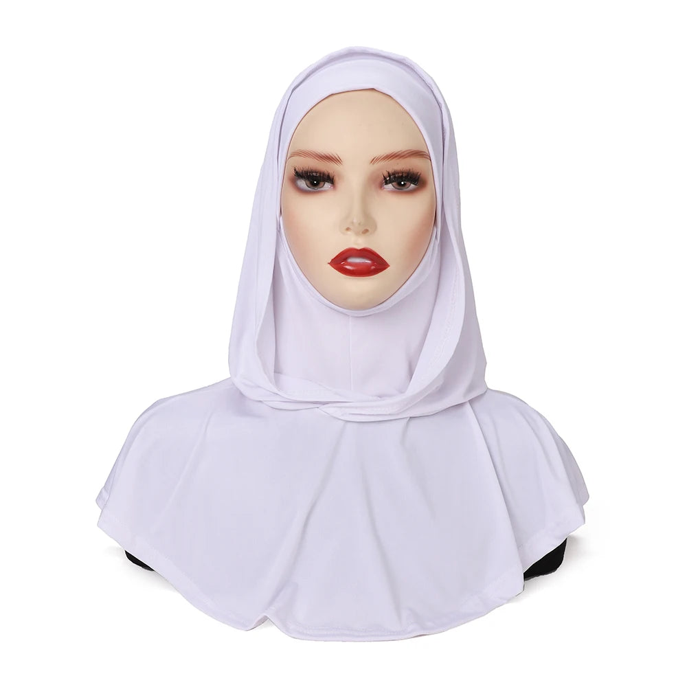 New Ready to Wear Hijab Muslim Undercap Jersey Instant Headscarf Islam Comfort Neck Covered Scarf Light Turban