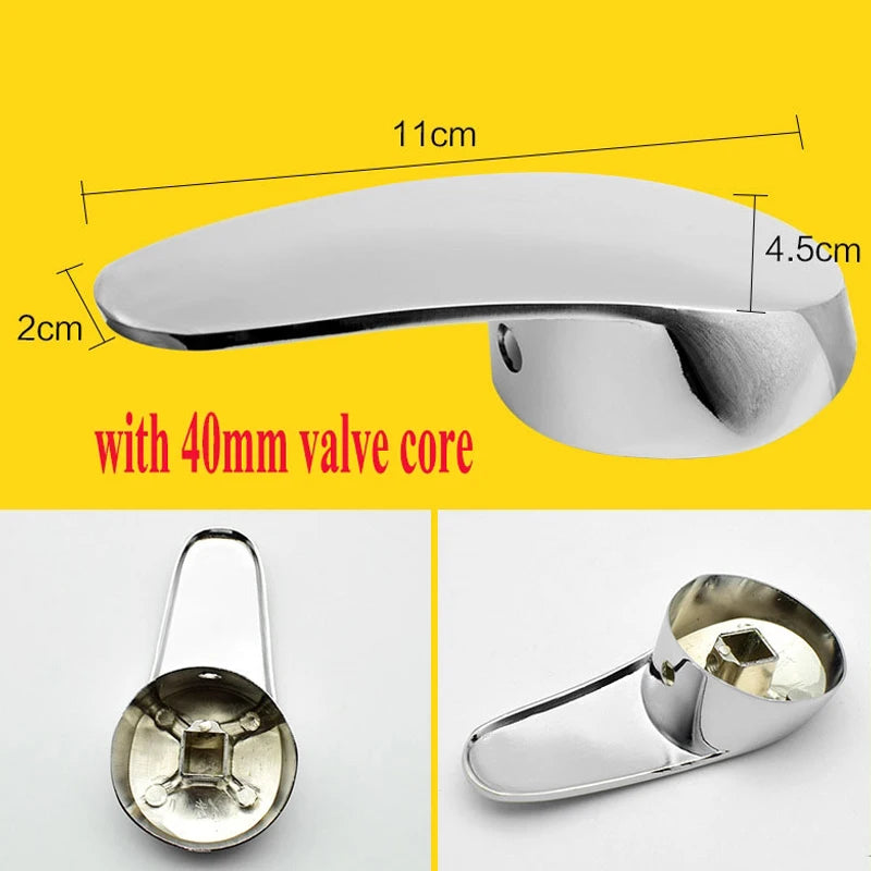 Bathroom Kitchen faucet accessories shower tank switch cold and hot water valve single handle Replacement Faucet Metal Handle