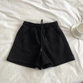 Womens High Waist Sporty Shorts Elastic Waist Loose Fit Versatile Three Quarter Length Hot Pants Summer Outdoor Breathable Short