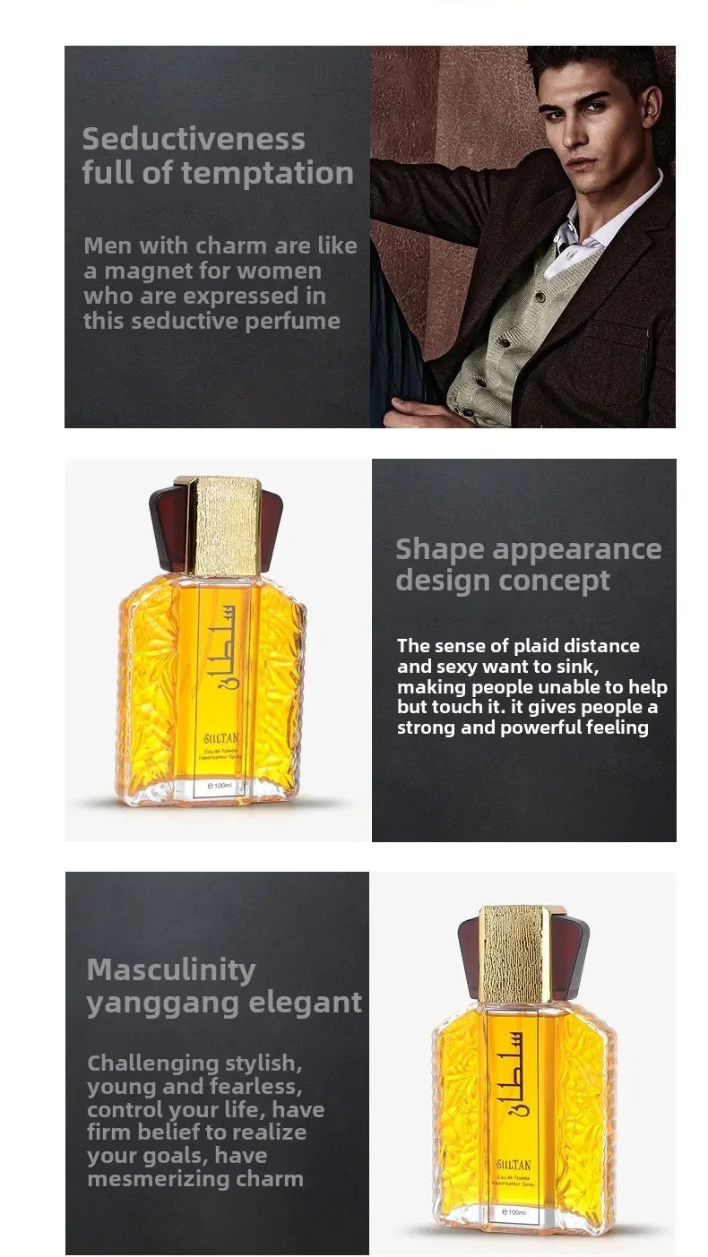 100ml Arabic Style Strong Perfume High Quality Original Perfumes Mens Charm Perfume Fragrance Lasting Pheromones Attract Women