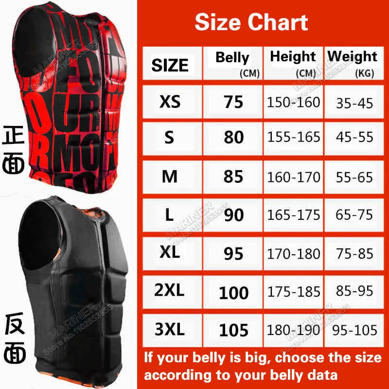 Impact Vest Wakesurf Vest CE Approved Jet Ski Life Jacket Premium Quality Comp Impact Vest Great for All Watersports Activities