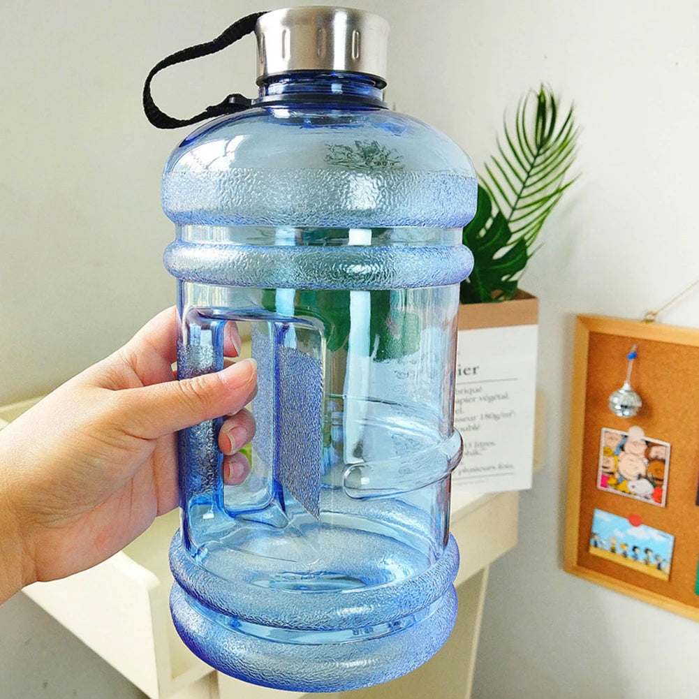 2.2L Gym Water Bottle Large Capacity Sports Water Jug Portable Running Hydration Bottle Multifunction for Camping Hiking