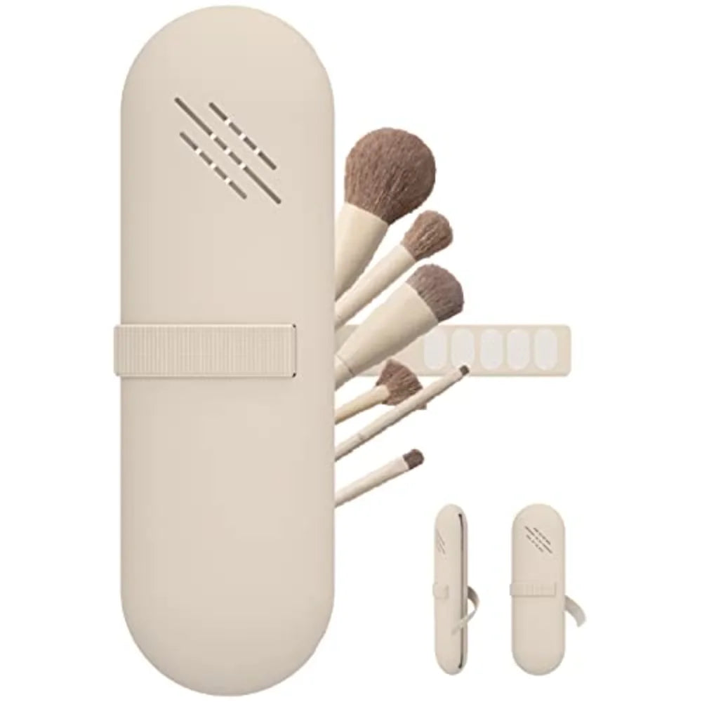 Travel Makeup Brush Holder,Make Up Organizer Bag Case,Cosmetic pouch,Toiletry Organizer,Silicon Small Makeup Brush Purse