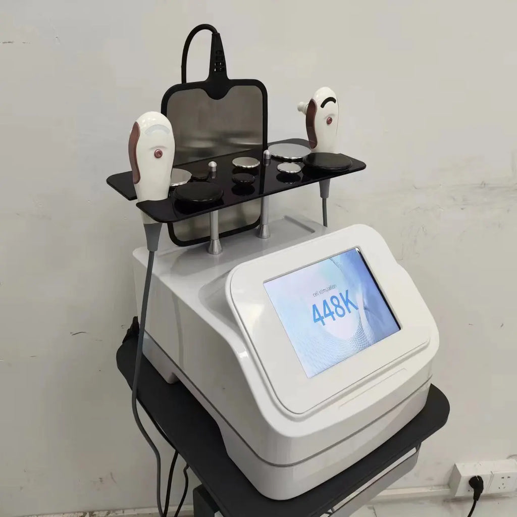 448KHZ Tecar Therapy RET CET JDM Diathermy Machine Pain Relief Body Sliming Weight Loss Skin Deep Health Care System Portable EC