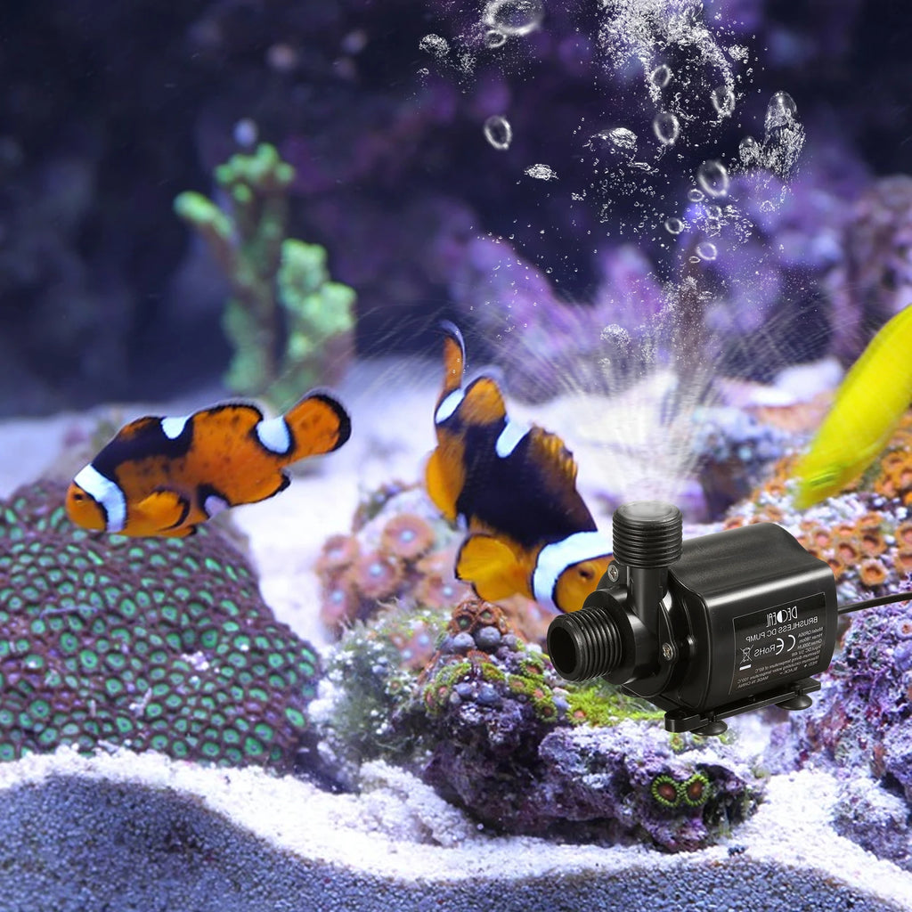 500L/H 4W 12V Aquarium Pump USB Fish Tank Submersible Water Pump Brushless Waterproof Fountain Pump