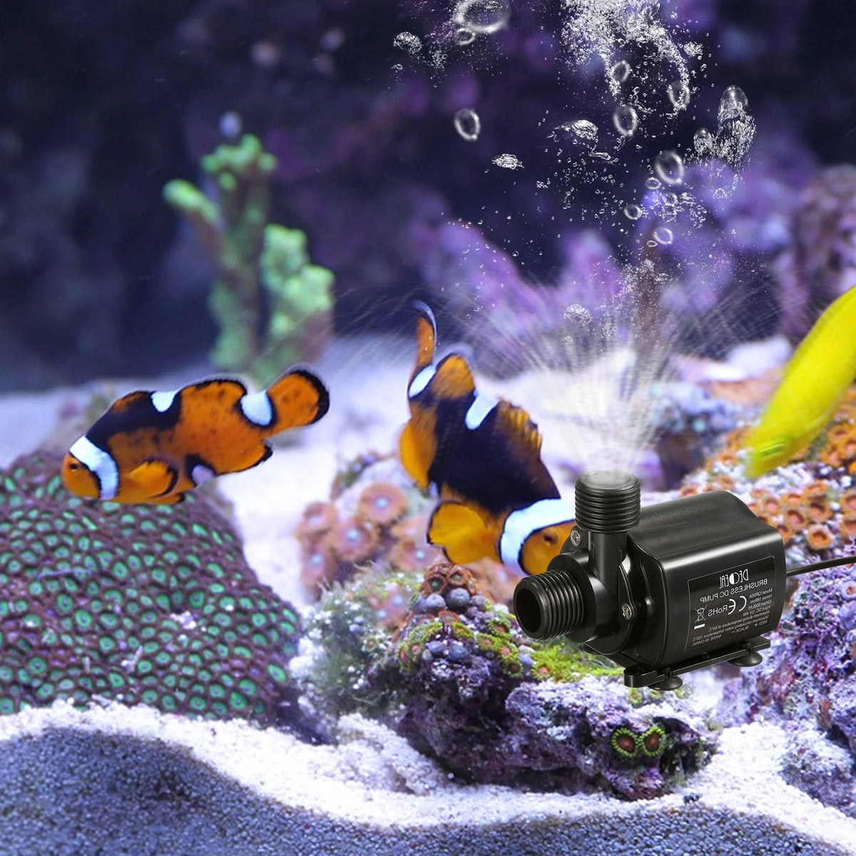 500L/H 4W 12V Aquarium Pump USB Fish Tank Submersible Water Pump Brushless Waterproof Fountain Pump