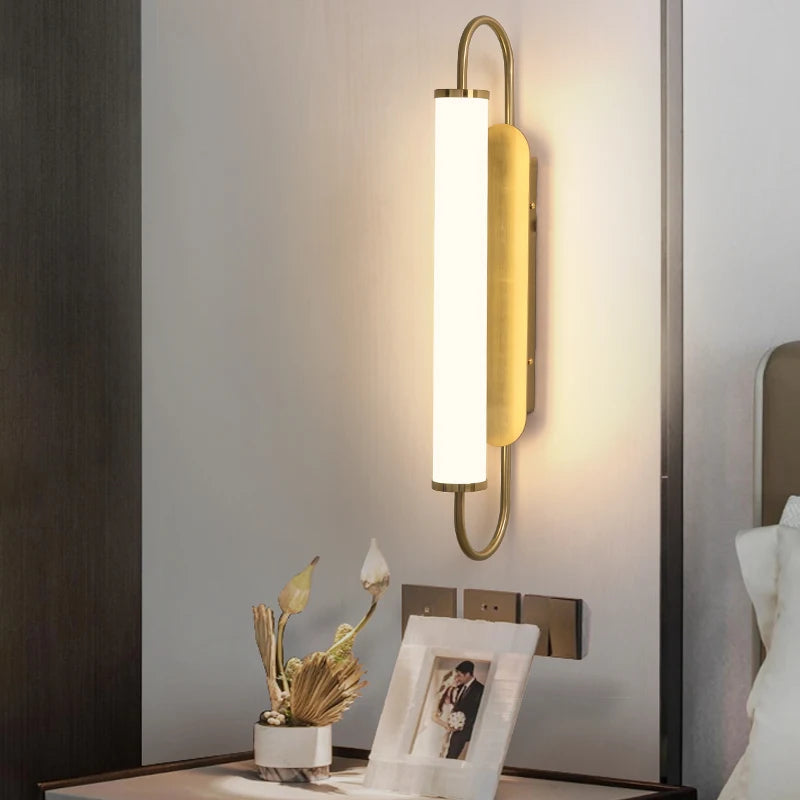 LED Modern Wall Lamps Nordic Simple Living Dining Room Bedroom Wall Light White Acrylic Indoor Home Decor Stairs Lights 90V-260V