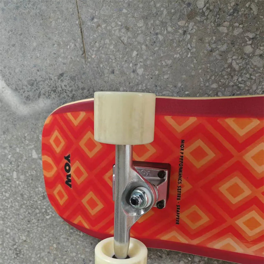 Whole kit YOW land surf skateboard black grids model 32inch has double curvy sides pro good quality
