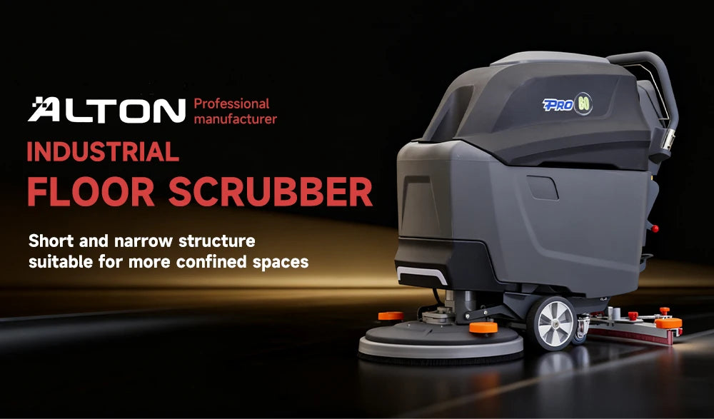 T5B Electric Walk-Behind Scrubber Dryer Battery-Fueled Carpet Cleaning Heavy Duty Vacuum Cleaner Carpet Extractor Machine