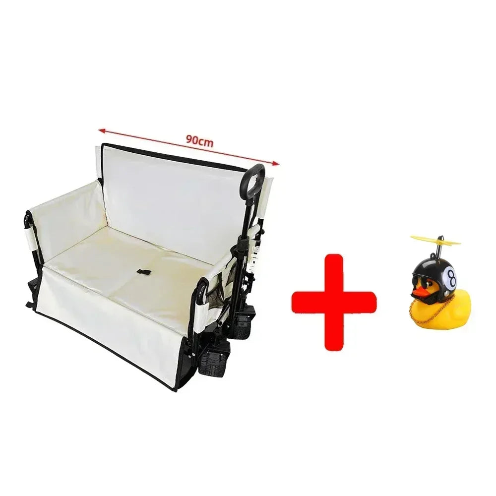 Outdoor camping cart, camping trailer, foldable stall, small cart, hand pulled travel camping picnic cart