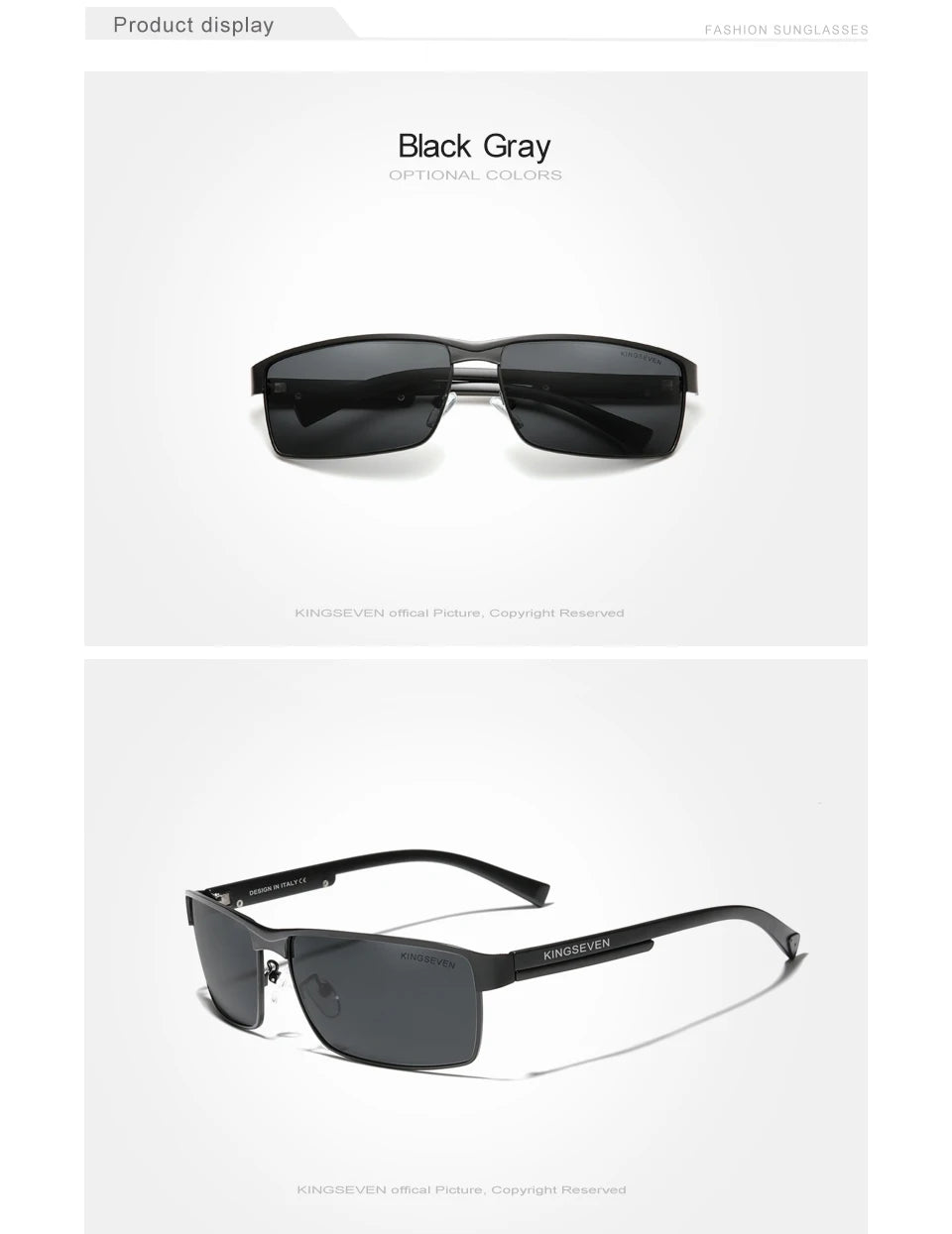 KINGSEVEN New Photochromic Sunglasses Men Chameleon Polarized Pilot Sun Glasses Driving Square Eyewear Men's Sun Glasses Male