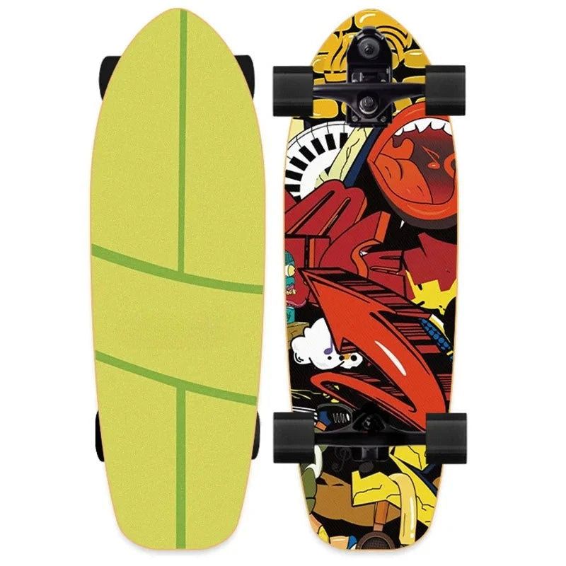 82cm Professional S7 P7 Carver Surf Land Skateboard Highly Smooth Maple Professional Land Surfboard Big Fish Board