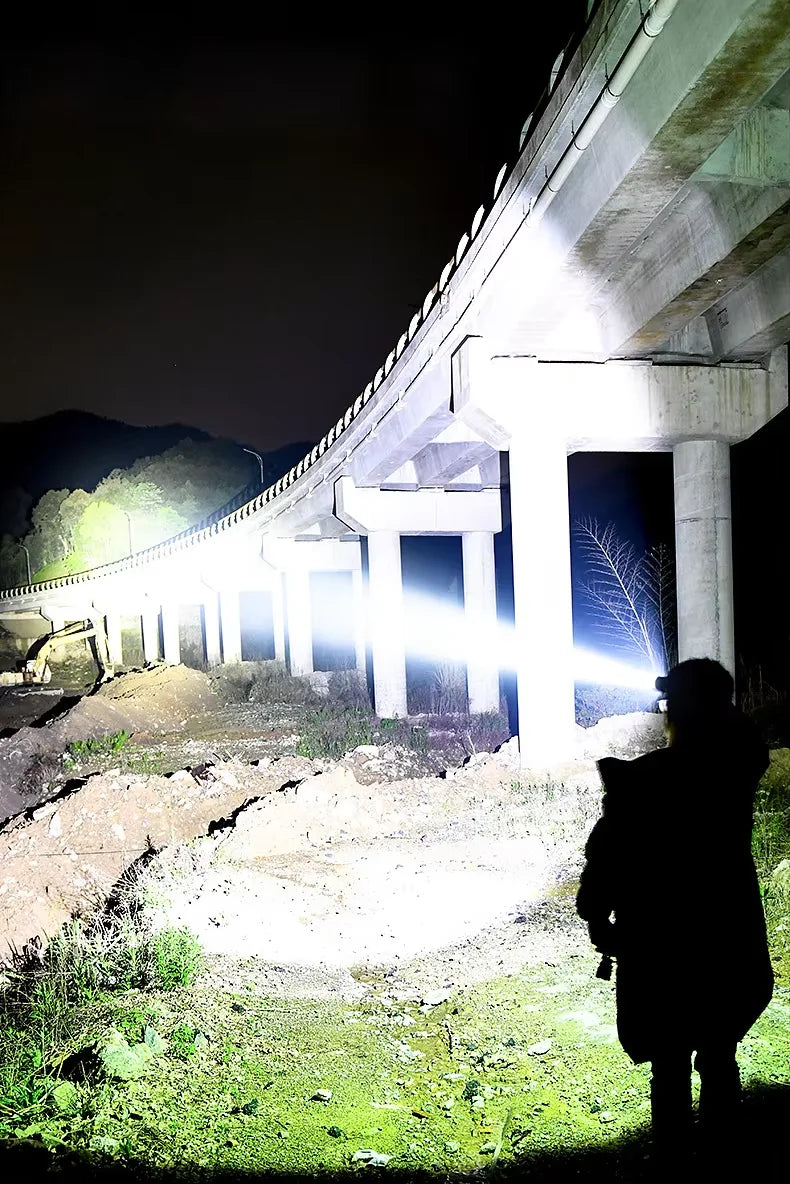 5000000LM Powerful Headlamp 800W Led Sensor Head Flashlight Long Range High Power Headlight With Yellow Light Fishing Head Torch
