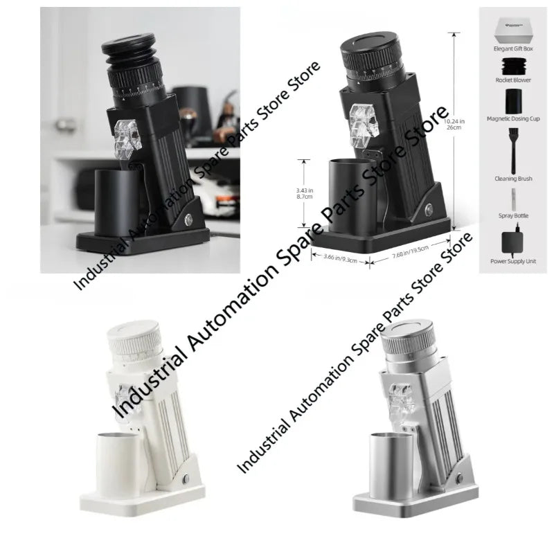 E55Pro Electric Coffee Grinder 55MM Titanium Cone Burr Stepless Adjustment Espresso Brew Coffee Bean Grinder Black