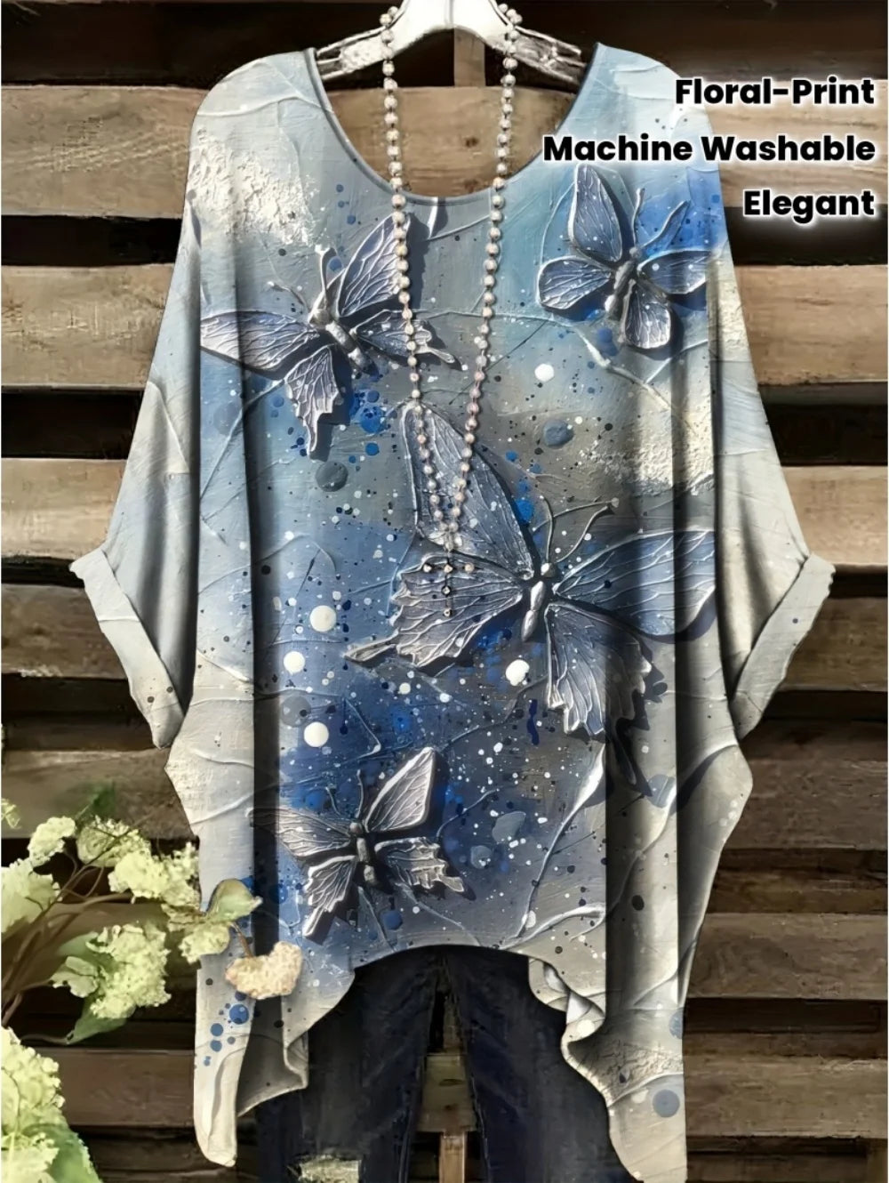 Women's T-Shirts Summer Gradient Sequin Graphics Tops O-Neck Female Vintage Clothing Floral Print Tees Loose Oversized T Shirts