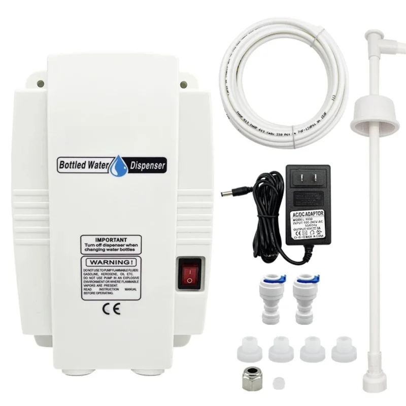 SOVOFLO BWDS-5000 Bottled Water Dispensing System 3.8LPM Electric Water Dispenser Pump 1GPM 40psi with 100-240V AC adapter