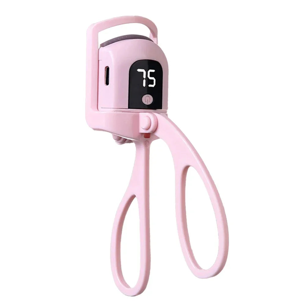 Electric Heated Eyelash Curler USB Rechargeable Eyelashes Curler Quick Heating Natural Curler Long Eyelash Lasting Makeup