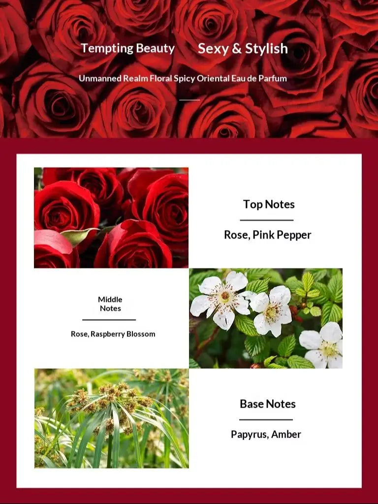 Brand 50ml Perfumes Women Rose Perfume Spray Flirting Pheromone Long Lasting Romance Gentle Valentine's Day Gift Fragrance
