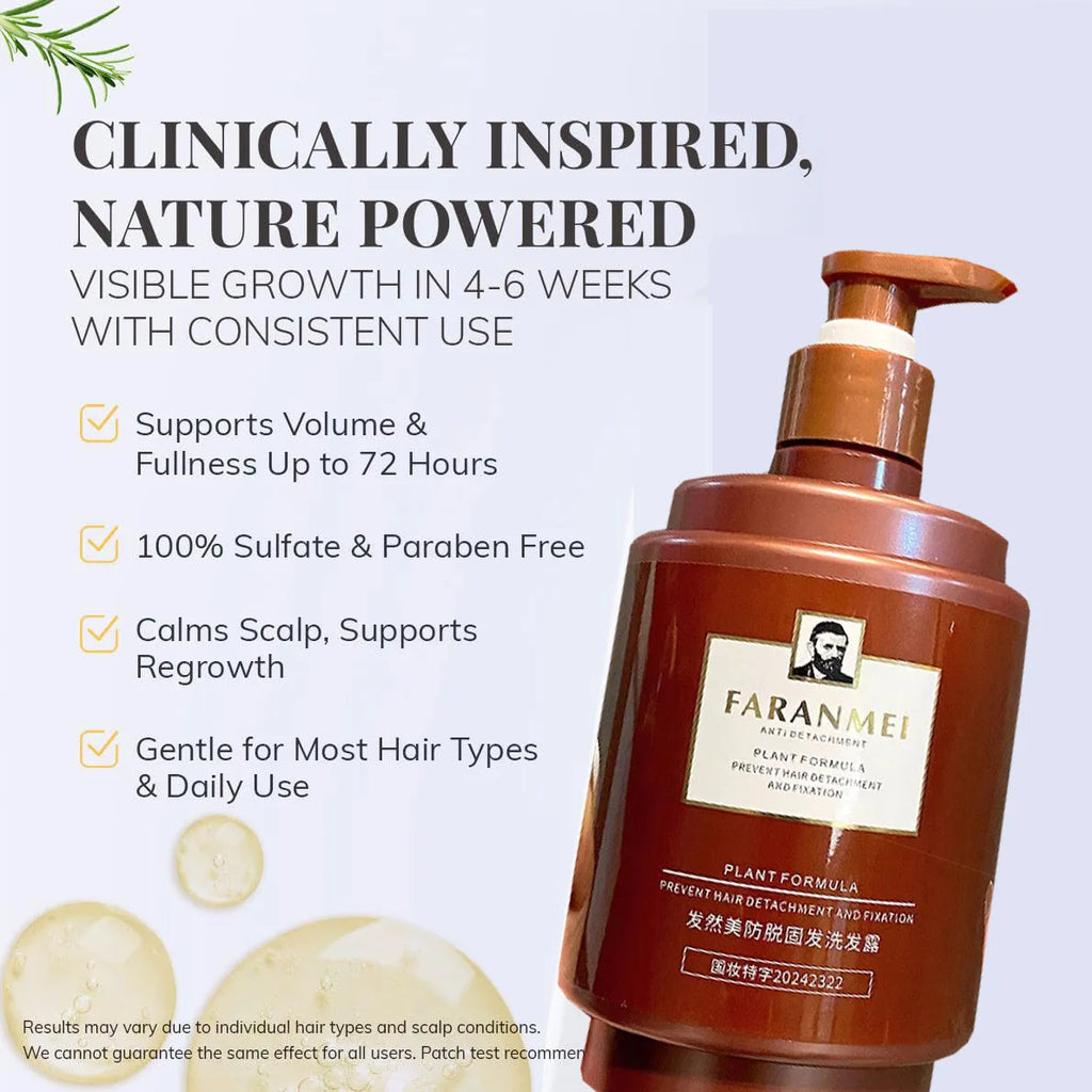 500ml Anti Hair Loss Shampoo Ginger Ingredient Strengthening Hair Root Nourishing Dryness Hair Damaged Repair Thicker Treatment