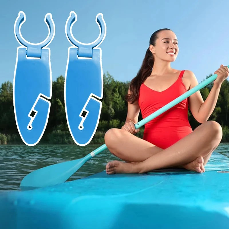 2PCS Stand Up Paddle Board Clips Double for Paddle Board Expandable Fixing Clips Water Sports Supplies