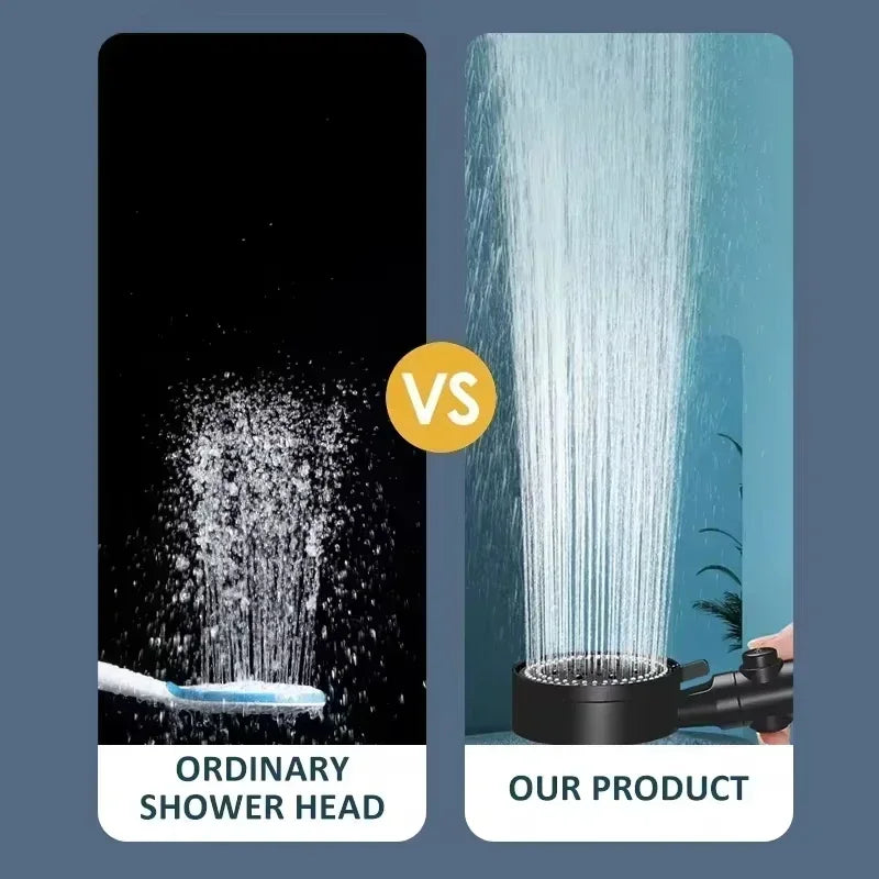 Shower Head 5 Modes Water Saving Adjustable High Pressure Showerhead Handheld Spray Hangable Bathroom Accessories Hot Selling