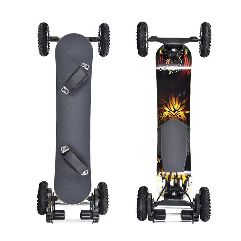Off Road Electric Skateboard Truck Mountain Longboard 11 inch Truck Wheels Combo kiteboarding Truck Inflatable rubber tire wheel