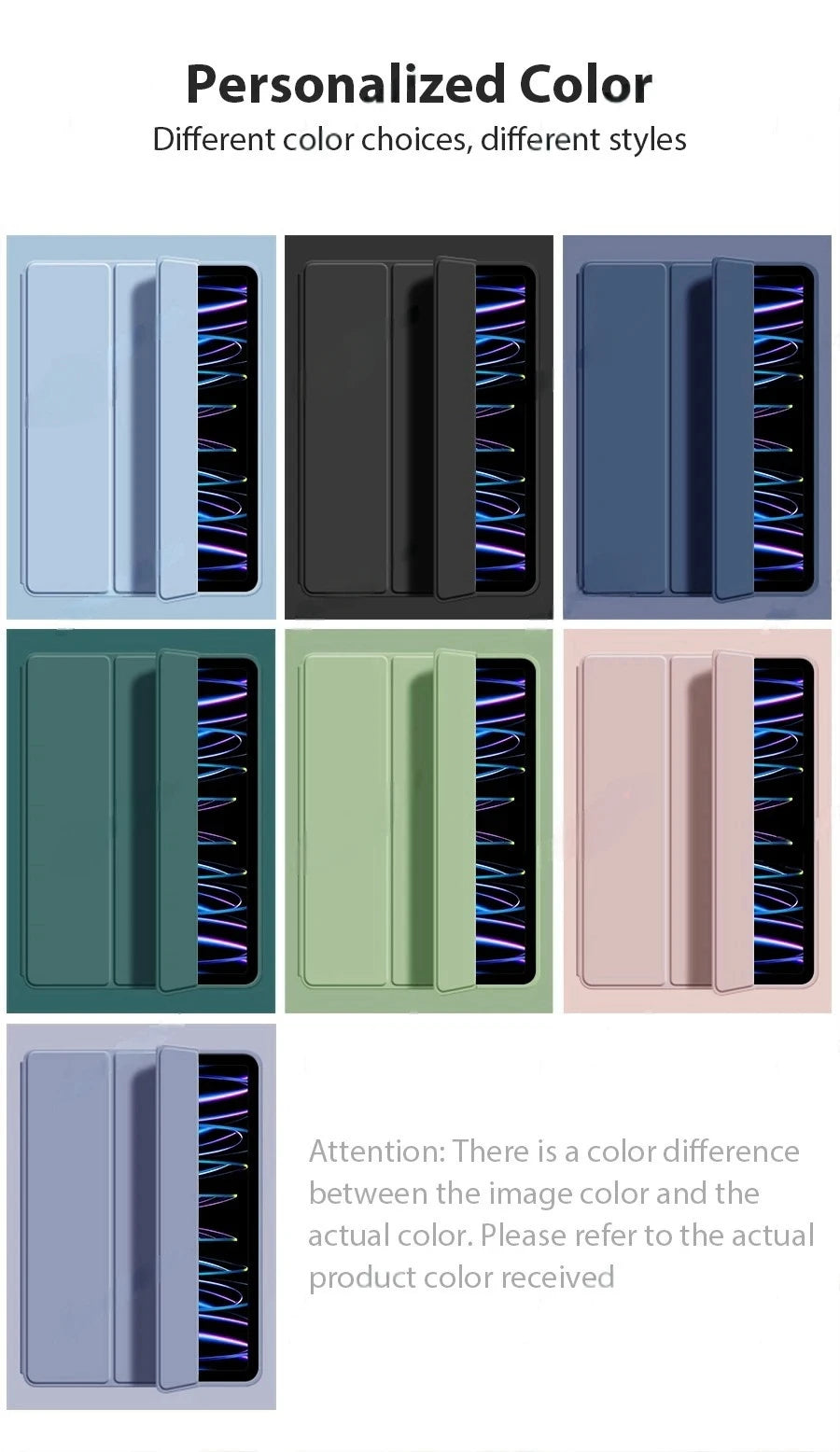 For iPad 11 A16 Case 2025 11inch TPU Tri-Fold Magnetic Stand Tablet Cover Funda For iPad 11th Generation Case A3355 A3356 A3354