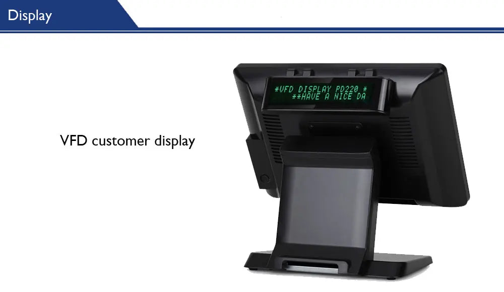 ATU&UTV14 Inch Touch Cash Register All in One Win10 System POS Machine for Restaurant, Supermarket  HS-ST54