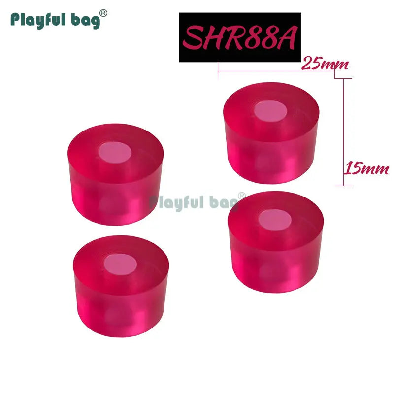 4-Wheel Skateboard Truck Mount - PU High Rebound Shock Absorber for Longboard Skateboard - Polyurethane Cushion Pads Set AMA65