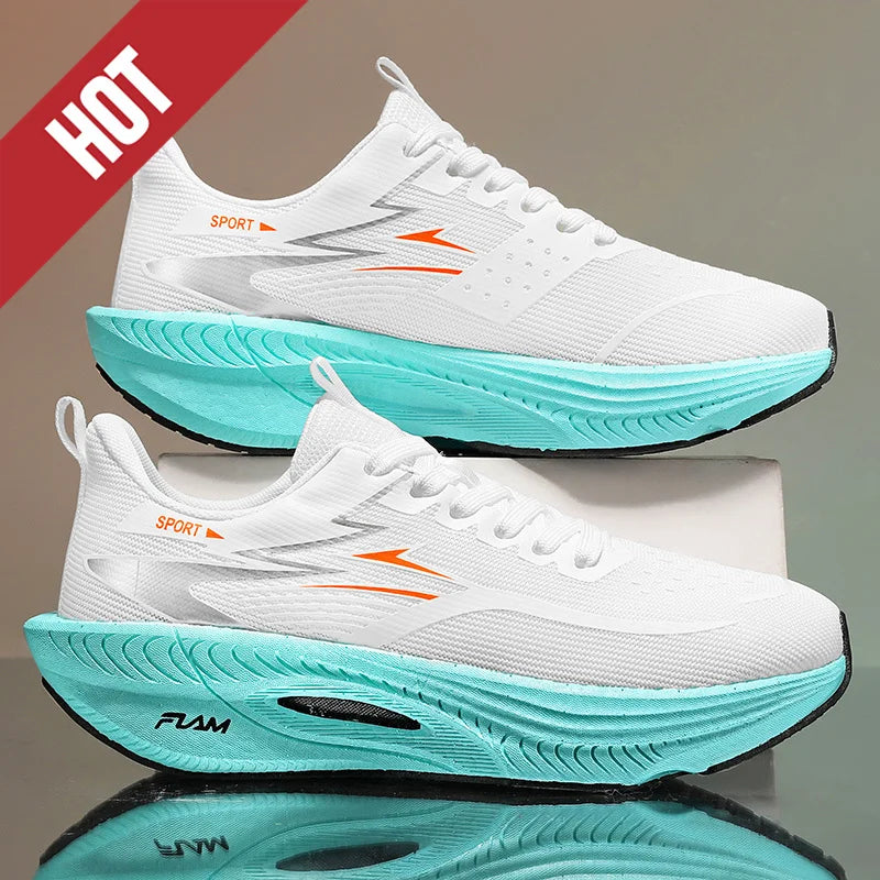Running Shoes Carbon Board Speciality Marathon Men Sports Breathable Lightweight Women's Comfortable Athletic Nonskid Sneakers