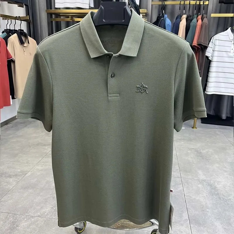 100% pure cotton high-end short sleeve men's polo shirt summer designer luxury brand embroidered Paul T-shirt fashion men's wear