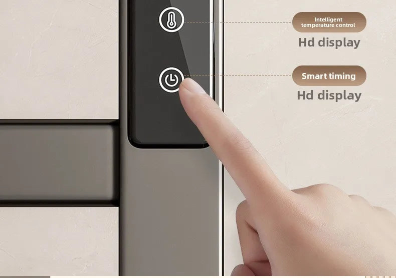 4-layer Intelligent Electric Heated Towel Rack Dryer With Fast Sterilization And Wall Mounted  No drilling required