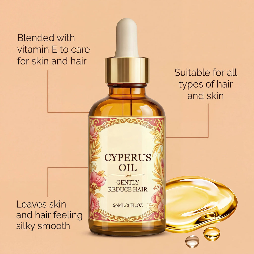 Cyperus Rotundus Oil Hair Growth Inhibitor Hair Removal Smooth Soothing Silky Minimizing Soften Nourishing Moisturizing Body Oil