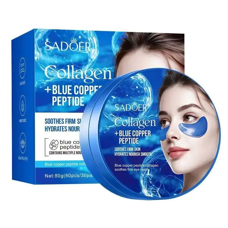 60 pieces of SADOER multi combination collagen eye mask, anti dark circles, eye bags removal, moisturizing, firming, eye patch,
