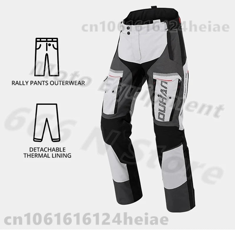Waterproof Motorcycle Jacket and Pants Suit with CE Level Fall Protection Motocross Riding Gear for All Weather Conditions