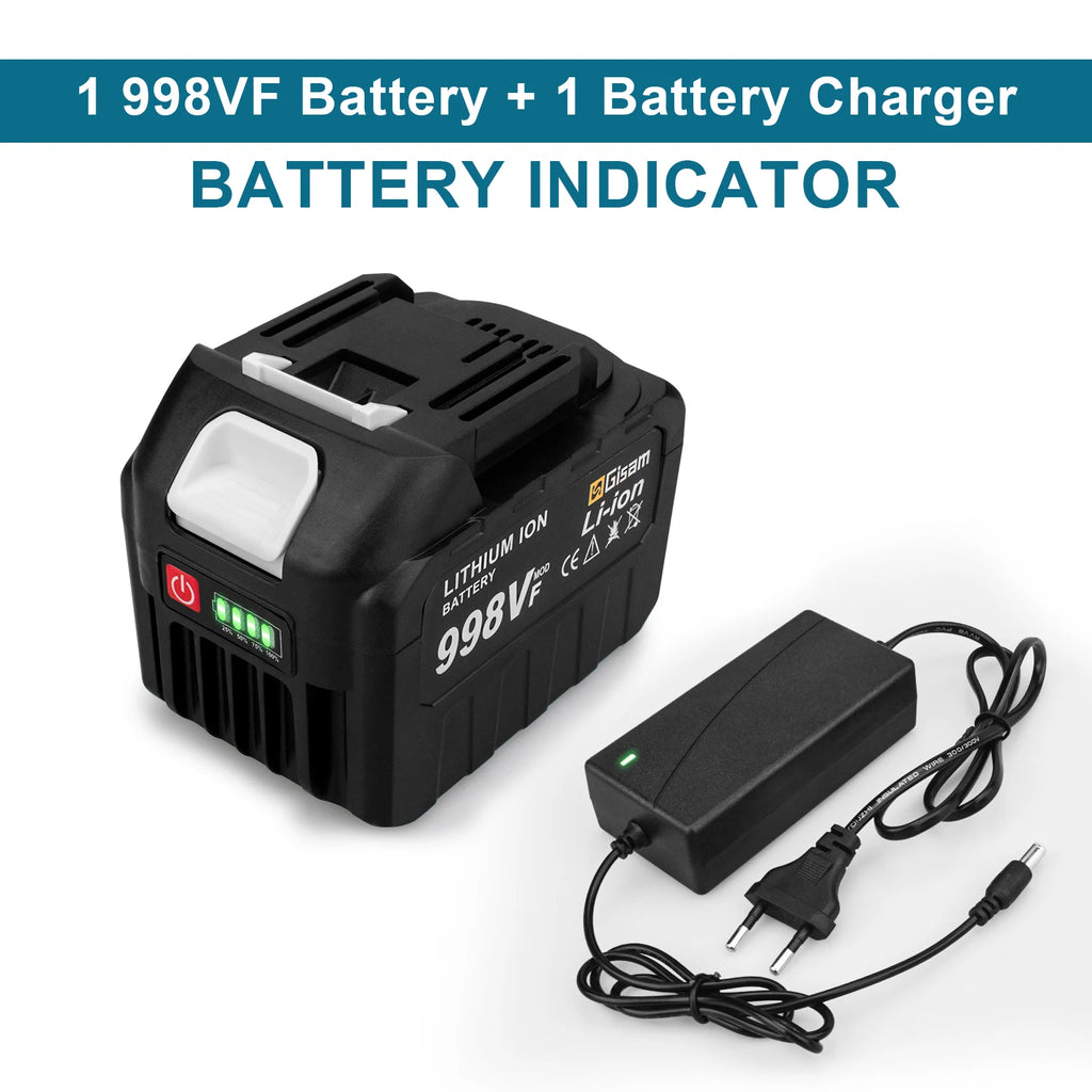 18V Rechargeable Lithium Ion Battery 22500mAh 15000mAh Lithium Battery With Battery indicator For Makita Power Tools Battery