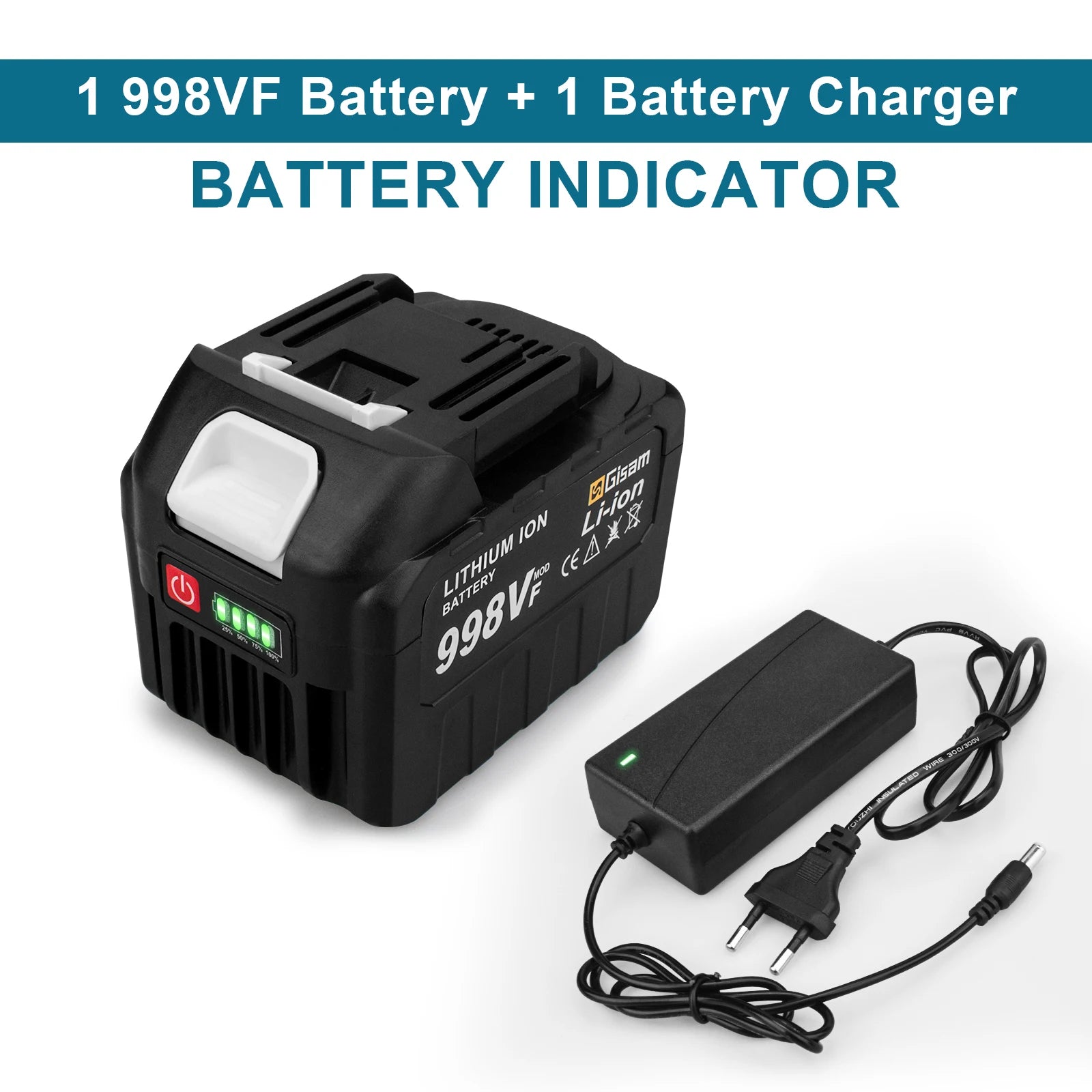 18V Rechargeable Lithium Ion Battery 22500mAh 15000mAh Lithium Battery With Battery indicator For Makita Power Tools Battery
