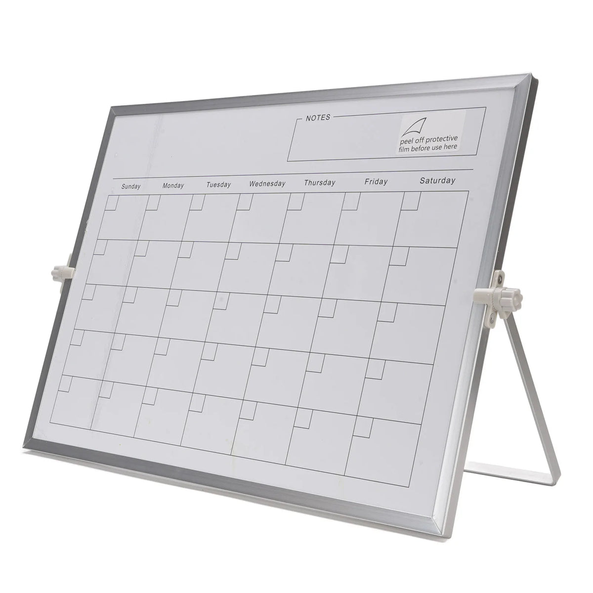 Calendar Whiteboard Dry Erase Calendar 30x40cm Double Sided Magnetic Desktop White Board Calendar Monthly Planner with Stand