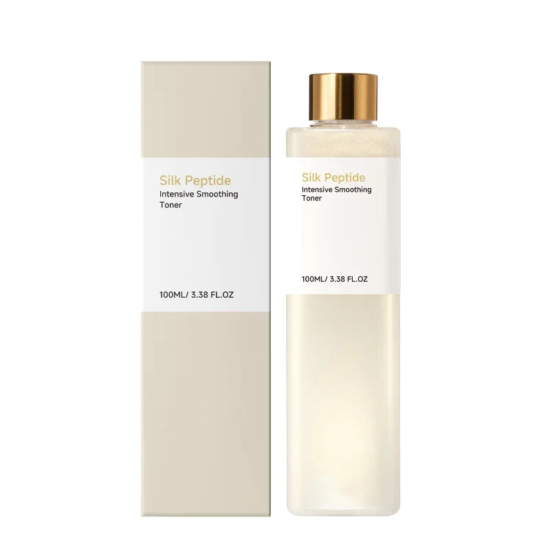 100ml Refreshing Silk Peptide Toner Hydrating Moisturizing Facial Essence Light Texture Easy Absorb Pre-makeup Daily Skincare